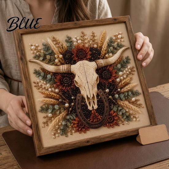 Faux Pearl Painting Kit for Adults Western Charm Art Kit DIY Cowboy Hat Creative Hobby Beginners Rustic Farmhouse Wall Decor Crafting Adults,