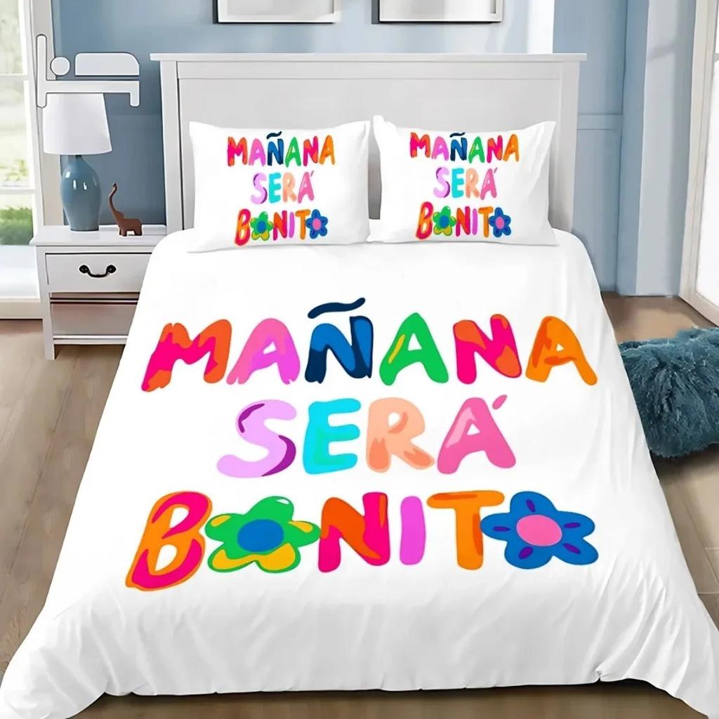 Sexy Karol G Bettbezug Kissenbezug Neues Album Manana Bettwäsche-Set Sänger Ganzjahres-Bettdecke Teenager Einzelbett Doppelbett Queen King