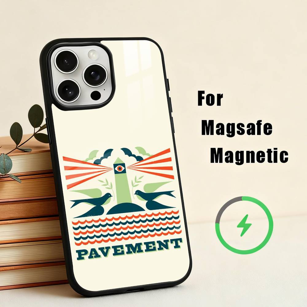 Indie Rock Band P-Pavement Phone Case For iPhone 17,16,15,14,13,12,Plus,Pro,Max for Magsafe Magnetic Wireless Charging
