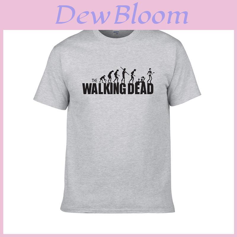 T-shirt Casual Unisex a Maniche Corte in Cotone The Walking Dead Perfetta Per Tutte le Stagioni