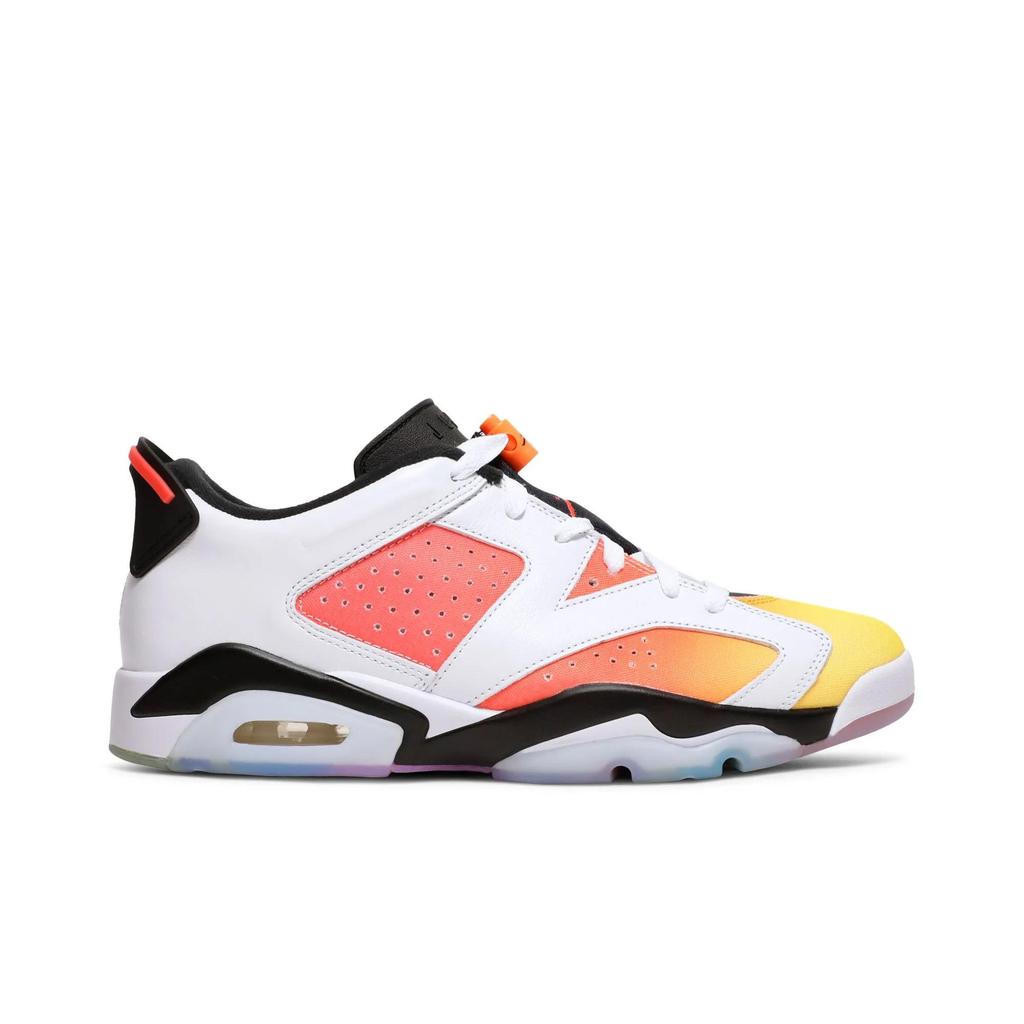 Air Jordan 6 Retro Low SE 'Dongdan' (Unisex) White / Black / Tour Yellow / Total Orange Vintage Basketball Shoes DC1048 110