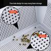 Abay Thickened White Dense Mesh Plastic Storage Baskets, 4-Pack