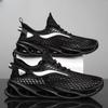 Foreign Trade Men's Shoes Summer Breathable Hollow Blade Sole Mesh Shoes Comfortable Breathable Lightweight Mesh Casual Low-top Running Shoes