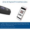 Mini 2D Portable Handheld Bluetooth Barcode Scanner Wireless 2.4G & USB Wired 3-in-1 Bar Code Scanner Portable USB QR Code Scanner for