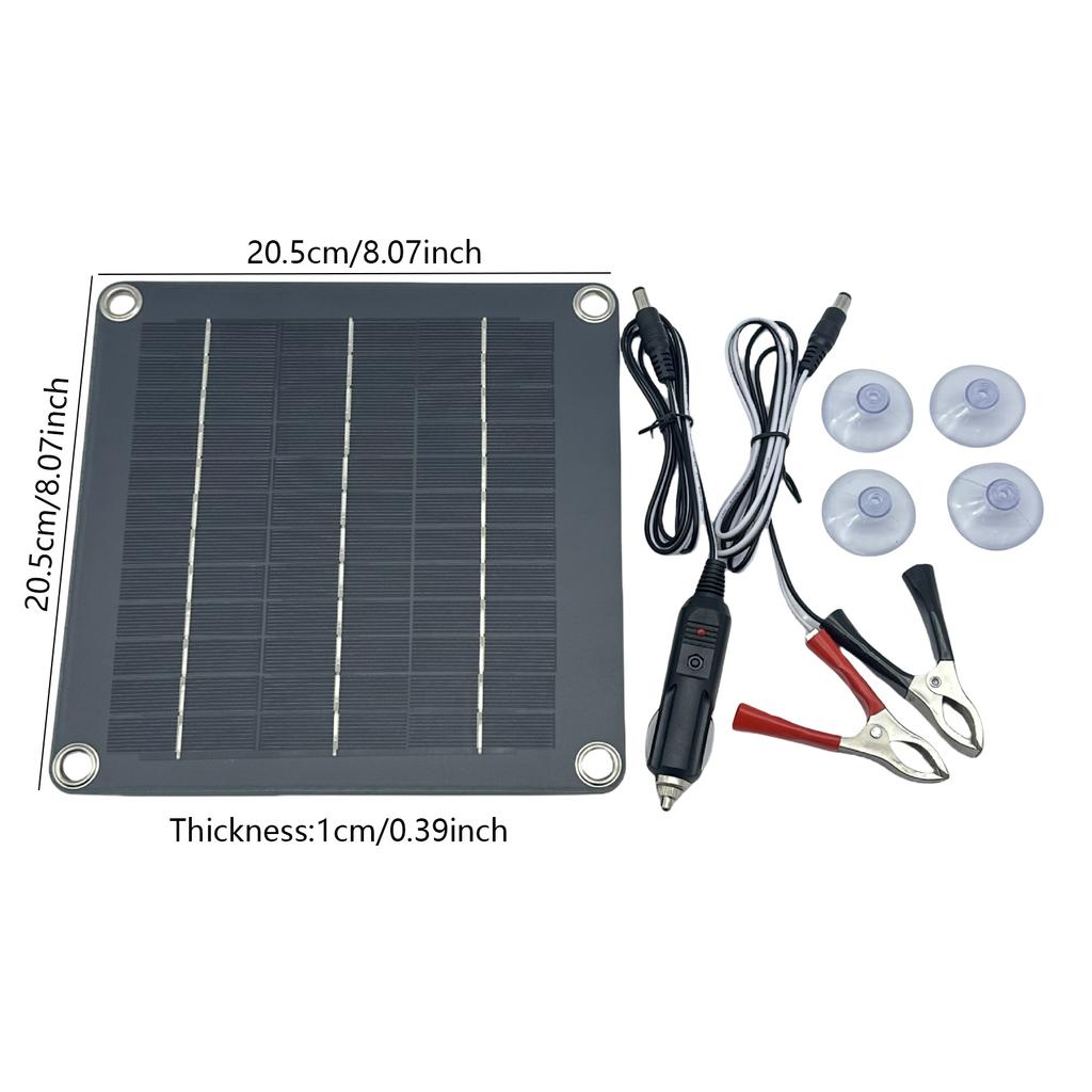 10W 12V Solar Panel Dripping Glues Plate With Wire Solar Panel Polycrystalline Silicon Board for Toy Car Use