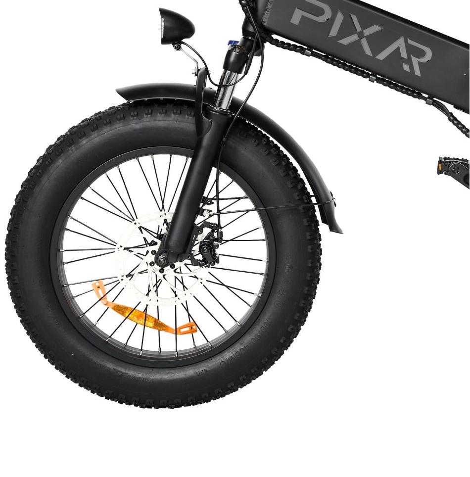 PIXAR Star City Commuting Folding Electric Bicycle 48V15Ah Battery 500W Motor 20 Inch Fat Tires 120kg Load 45-55km Range E-Bike