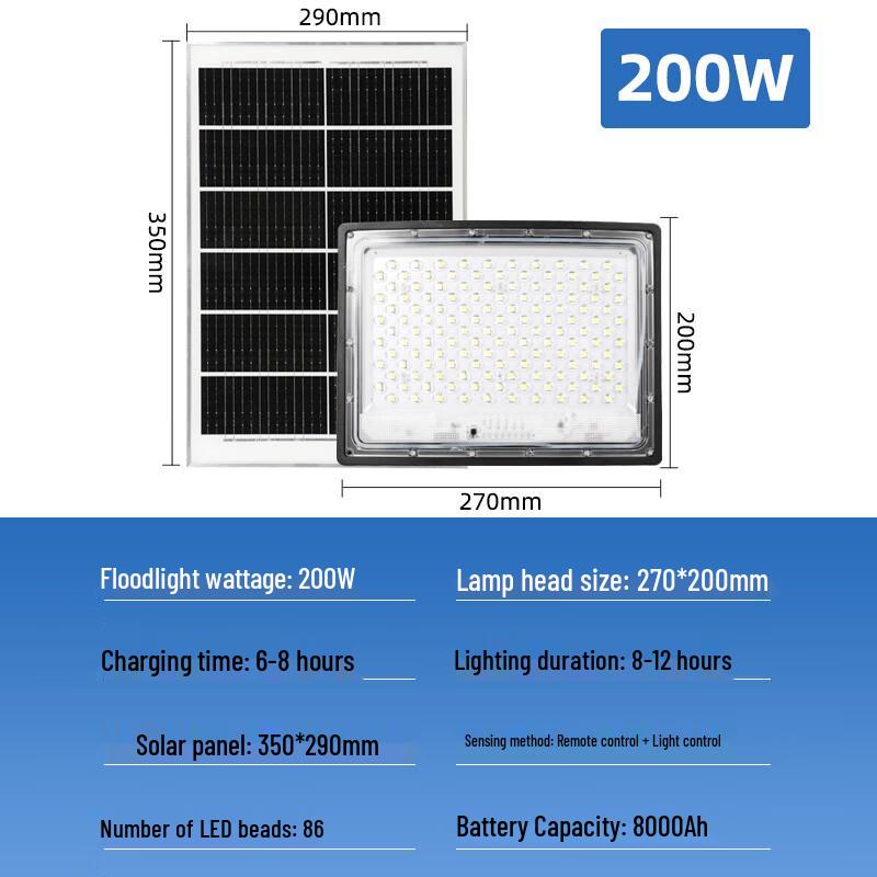 NuFeng Solar Outdoor Garden Light 200W