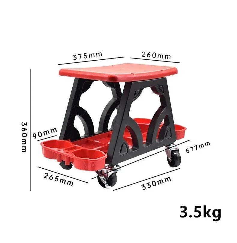 New Car Detailing Stool Utility Rolling Machanics Creeper Seat Mobile Stool Rolling Seat Creeper for Mechanics