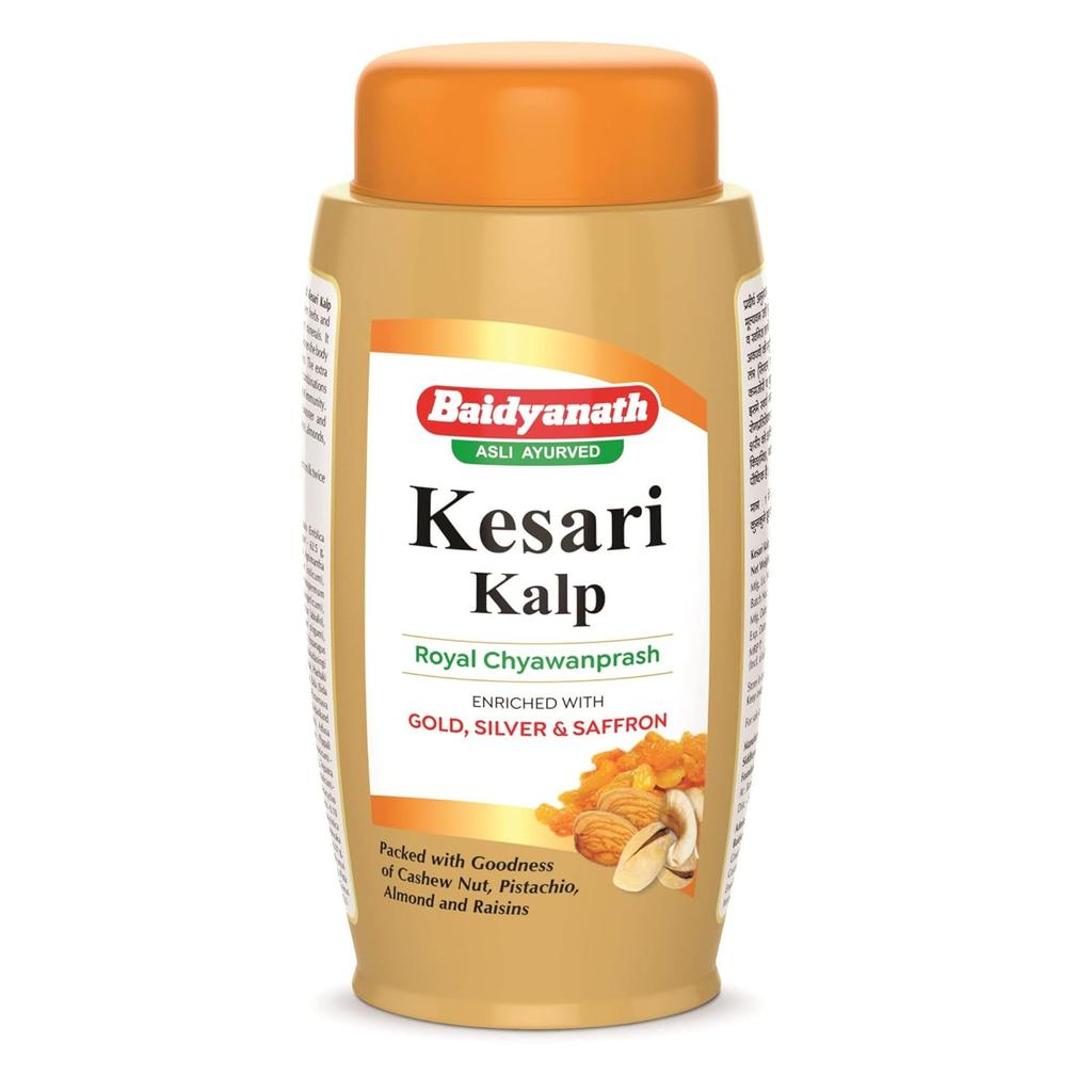 Baidyanath Asli Ayurved Kesari Kalp Royal Chyawanprash 500g With Gold, Saffron & Natural Energy Boost