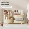 High-End Rotating Desktop Cosmetic Organizer: Large Capacity Skincare, Lipstick & Pen Holder