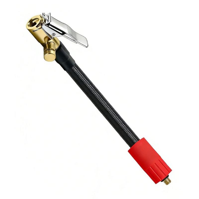 Car Tire Inflator Hose Inflatable Air Pumps Extension Tube Adapter Twist Tyre Connection Locking Air Chuck