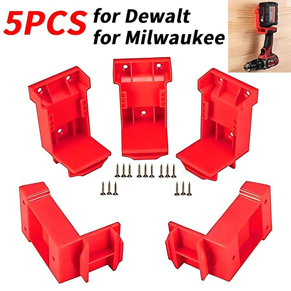 1/5PCS Mount Hanger Stand Power Tool Holders Dock Holder Battery Holder  for Milwaukee M18 Battery