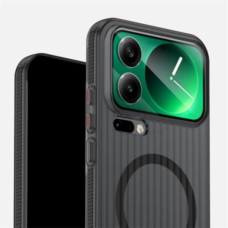 Pour Xiaomi Mi 17 Pro Max Coque Rigide PC Transparente Magnétique MagSafe Antidérapante Housse de Protection Arrière Pour Xiaomi Mi 17 17Pro Ultra