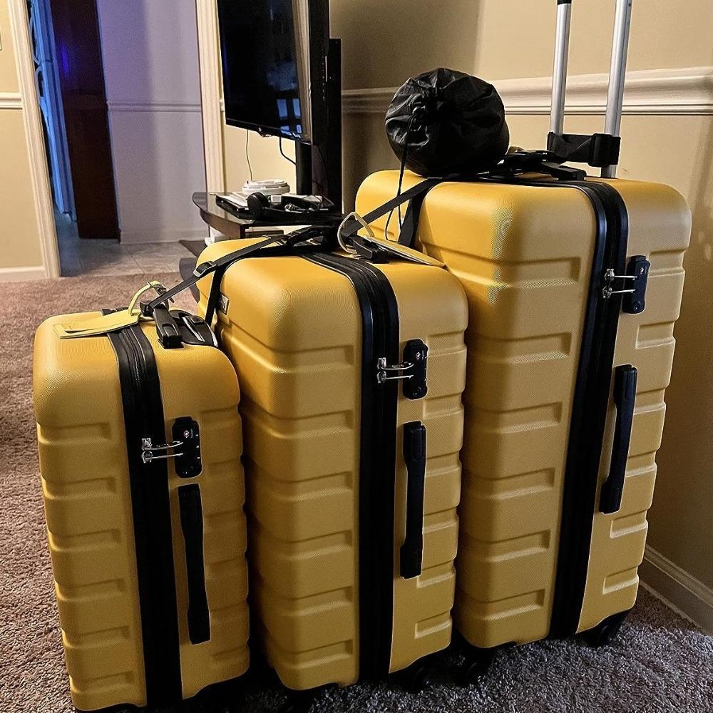 2SET Adjustable Luggage Straps Secure Fastening Travel Bag Belt Travel Buckle Luggage Belt  Airport