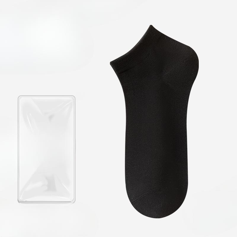 

Мужские летние тонкие носки трендового стиля, однотонные, бесшовные, не скатывающиеся, короткие, хлопковые 1 pair