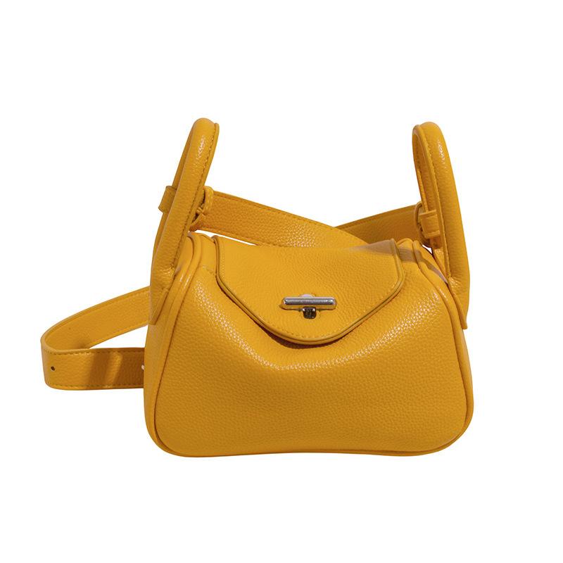 Niche high-end sense underarm bag women's fashion lychee pattern versatile work commuter women crossbody pillow bag