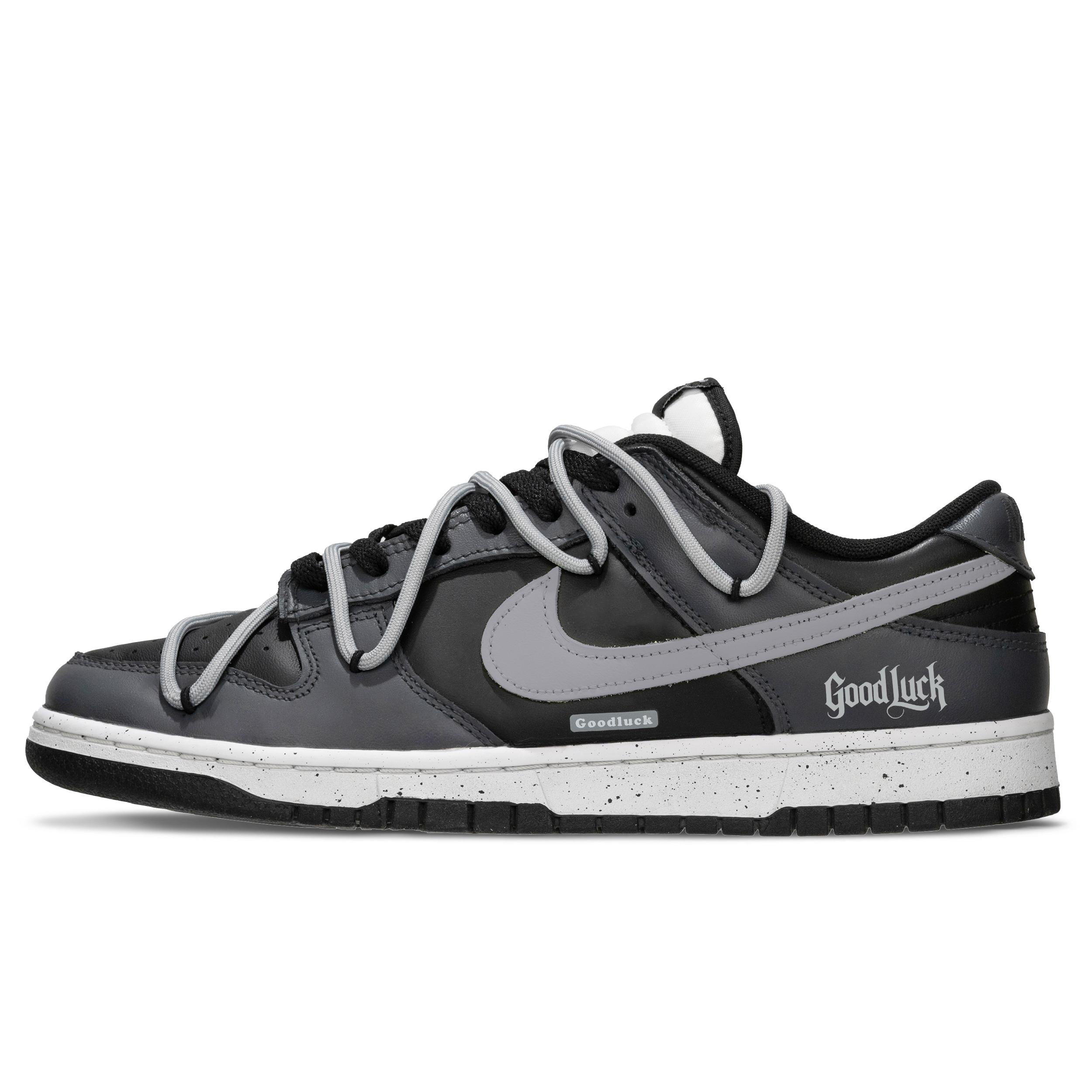 

Nike Dunk Enchanted Tree Shadow A Low top Skateboard Shoes Unisex Black Gray White DD1391-100(Team1102-A) 40