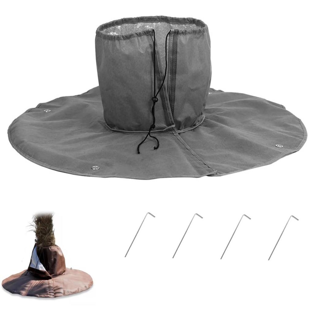 Winter Plant Root Insulation Bag for Tropical Trees 30 X 30 X 100cm Drawstring Protective Cover Anti Freeze Bubble Wrap