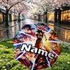 Parapluie Personnalisé Nom Personnalisé Imprimé DRAGON BALL, Ouverture/Fermeture Automatique, Structure Robuste à 8 Baleines, Utilisation Quotidienne, Camping, Randonnée, Cadeau d'Anniversaire