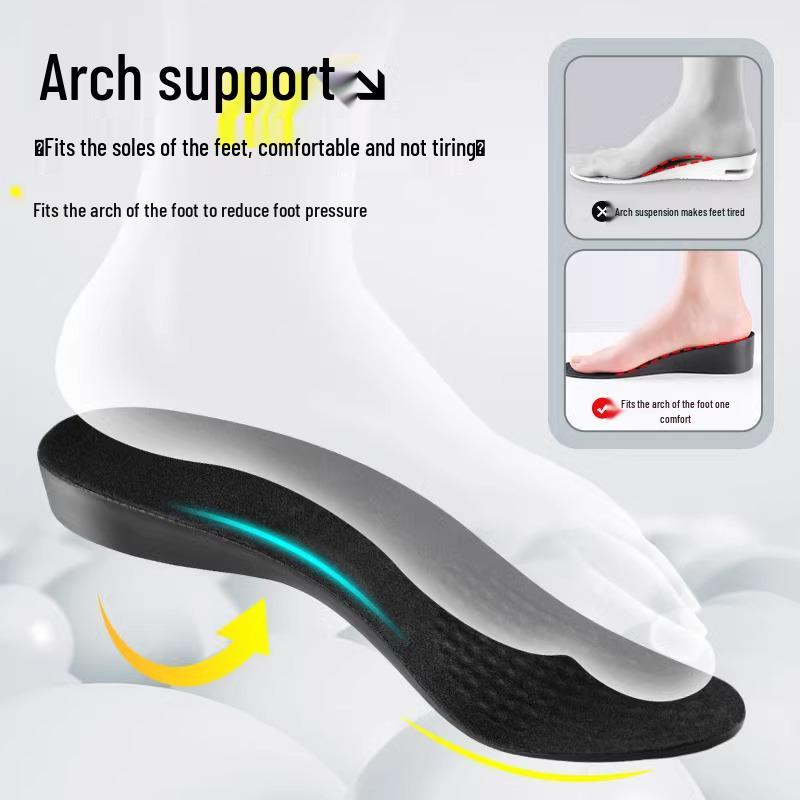 Women's 5 cm Invisible Height-Increasing Insoles for Long Boots, Arch Support to Prevent Tired Feet.