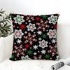 Snowflakeshaped treelike striped pattern Pillow Case linen pillow case sofa home decor cushion cover cushion cove