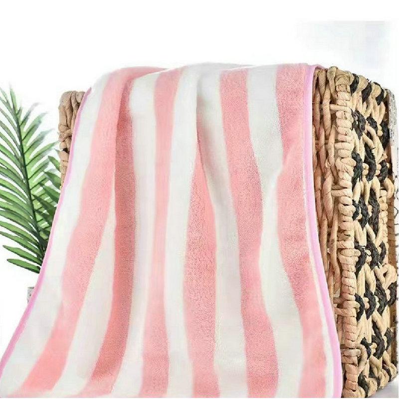 Coral Fleece Absorbent Towel - Thick, Non-Shedding Face & Hand Towel for Men and Women, Quick-Dry Hair Towel 35x75