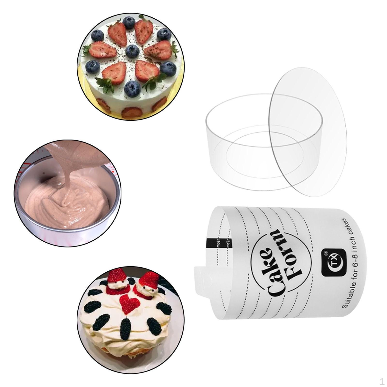 

Акриловая форма для торта для начинающих и профессионалов Портативные аксессуары Инструмент для выпечки 8 inch