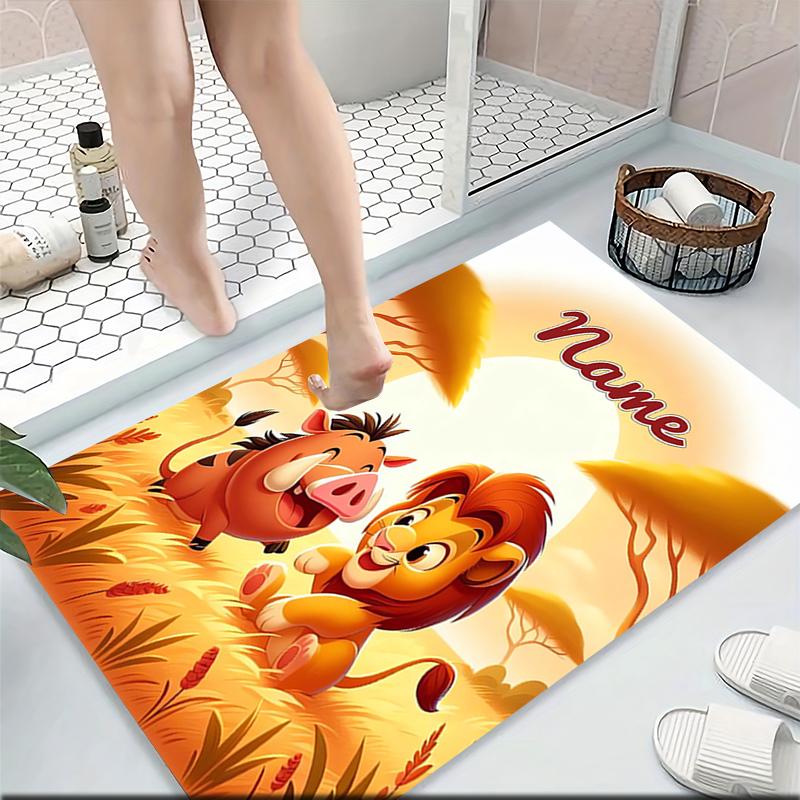Custom Name Piglet's Night Garden Carpet Rug Customizable Soft Washable Anti-Slip Home Living Room Sofa Mats Personalized Rug. 0909395