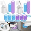 Toilet Brush Disposable Replacement Head Cleaning Kit Cleaning Brush Heads Brush Holder Storage Box 36 Replacement Brush Heads