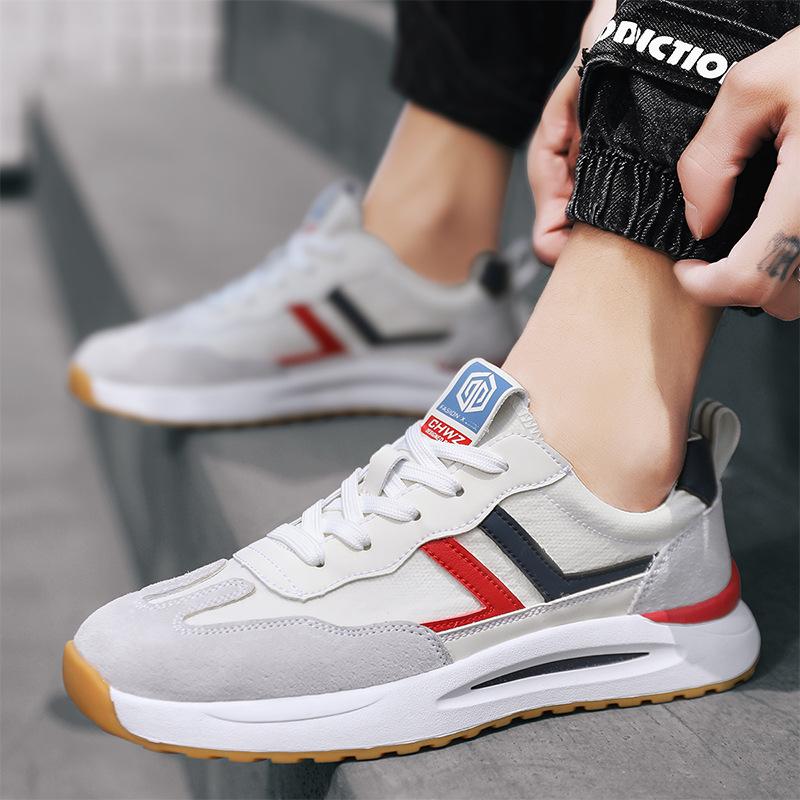 Forrest Gump shoes men's 2025 leather versatile cloth low-top board shoes breathable casual shoes trendy fashion sports shoes men