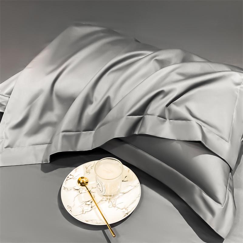 Pure Cotton Solid Color Long-Staple Pillowcase Pair – 100% Xinjiang Cotton, Single Piece, Simple Plain Design
