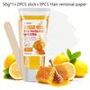 1PC Honey Lemon Hair Removal Wax, Gentle Hair Removal Cream, Smooth Skin, Long-Lasting Effect, Simpl