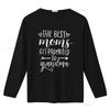 The Best Moms Get Promoted To Grandma T Shirt Women Grandmother GifT with Funny Saying Casual Top Vintage Washed Versatile