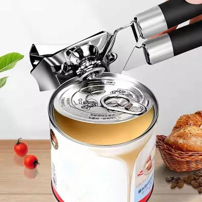 1 pièce ouvre-boîte manuel en acier inoxydable professionnel multifonctionnel ouvre-bocal avec poignée bière ouvre-bouteille à ouverture latérale