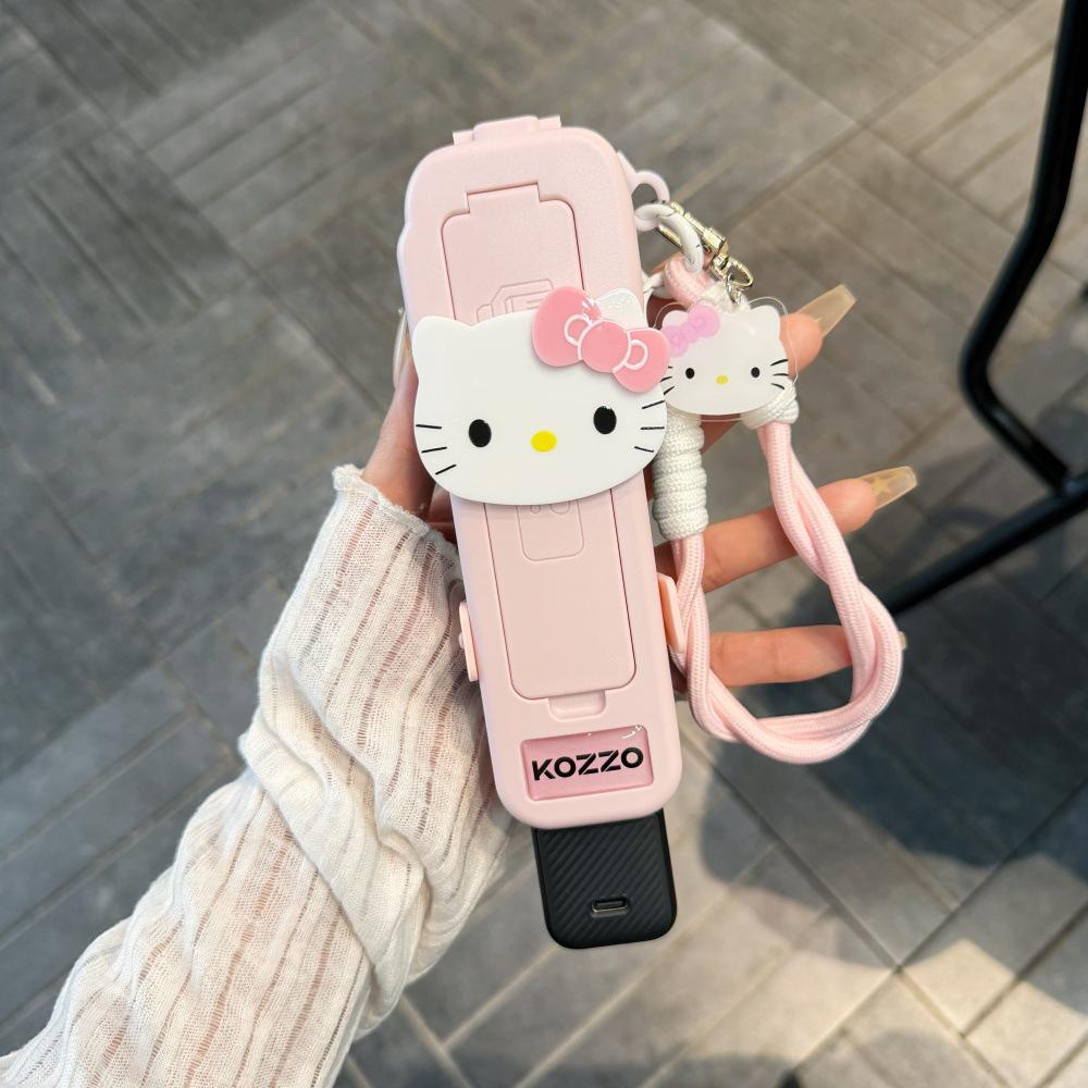 Big Face Kitty Protective Case for DJI Pocket3 with Creative Filter & Solid Color Design
