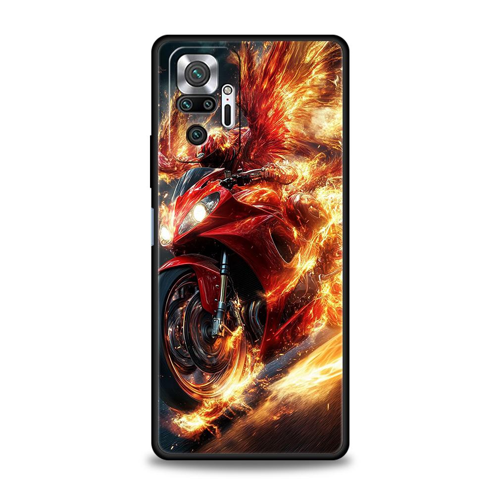 

Phone Case Cover for Redmi 14C 13C 10C Note 14 13 12 10 11 K40 K50 Gaming Pro Plus 5G Soft TPU Shell Motorcycle Fundas Capas Bag Note 13 Pro 5G