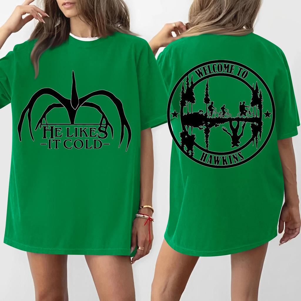 Women's Round Neck Printed Short-sleeved T-shirt Top