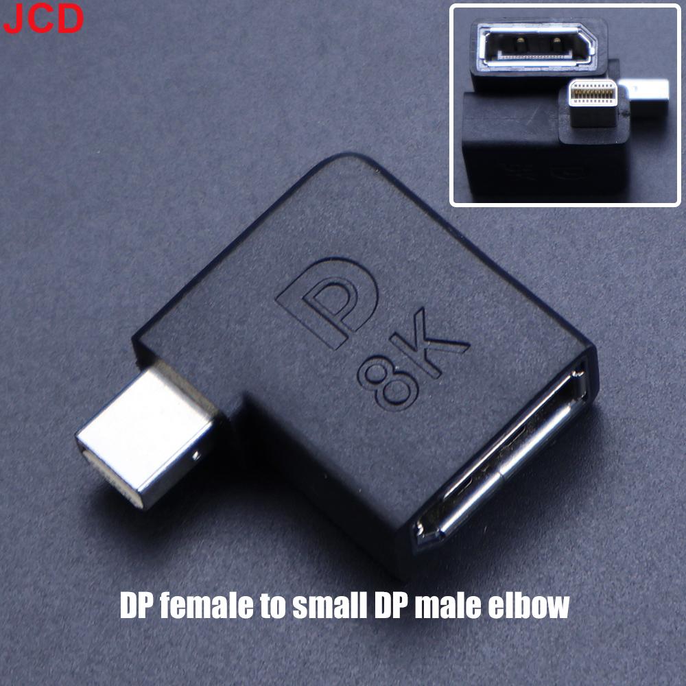 8K 60Hz Displayport DP 1.4 Kabeladapter 90 Grad 4K 144Hz Display Port Stecker auf Mini Displayport PC Computer Buchse Konverter