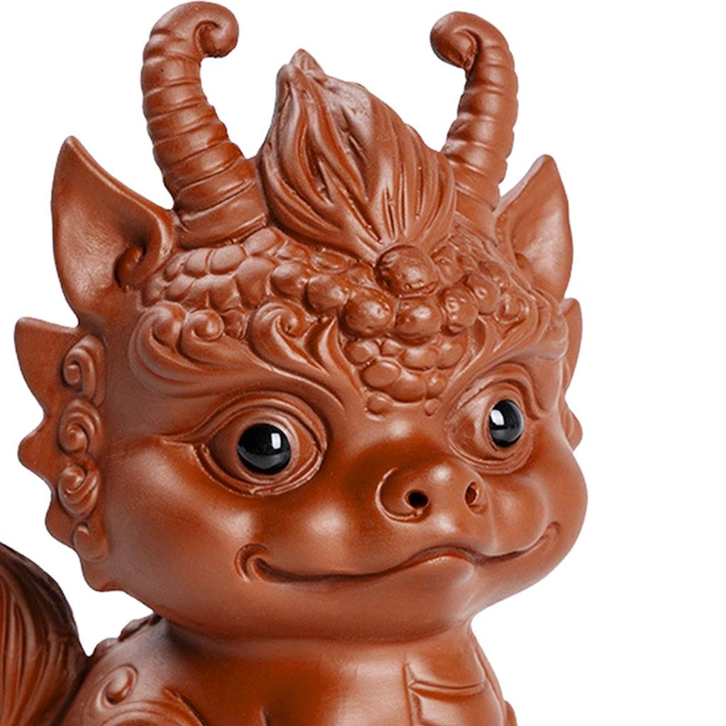 Little Dragon Statue Tea Pet Ornament Tea Decoration Tea Accessories for Tea House Apartment Home Decor Bookshelf