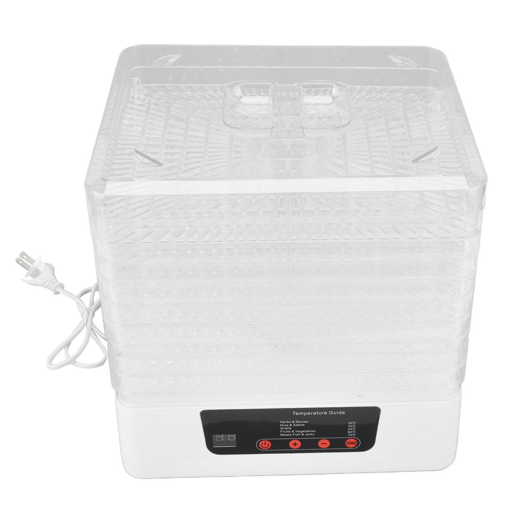 Electric Food Dehydrator Home Fruit Dehydrator Machine with 8 Trays for Meat Herbs Veggies 350WEU