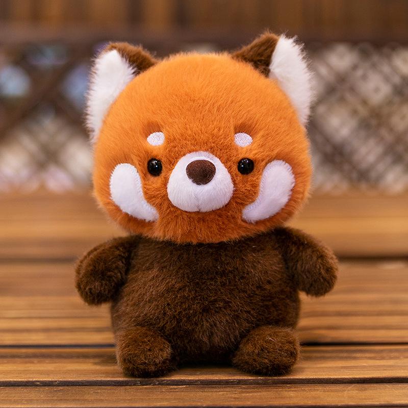 Mini Cute Little Fox Table Companion Doll Dolls Siamese Cat Plush Toys Office Ornaments Doll