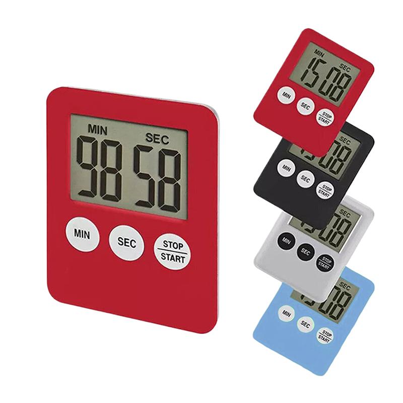 1 stk LCD Digitalt Kjøkkentimer Magnetisk Matlaging Nedtelling Opptellingstimer Klar Høy Alarm Hjemmekjøkken Matlagingstilbehør