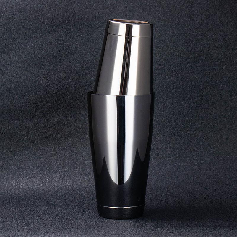 American-Style 304 Stainless Steel Boston Cocktail Shaker with Base