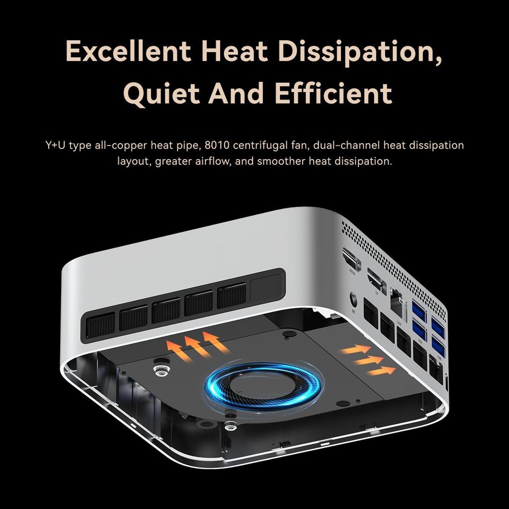 MLLSE Mini PC G10 AMD R7 H255 LPDDR5 24GB 1TB SSD 8 Cores Desktop Computer BT5.2 WIFI6 HDMI TYPE-C USB