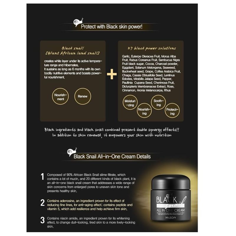 Mizon Black Snail All In One Cream