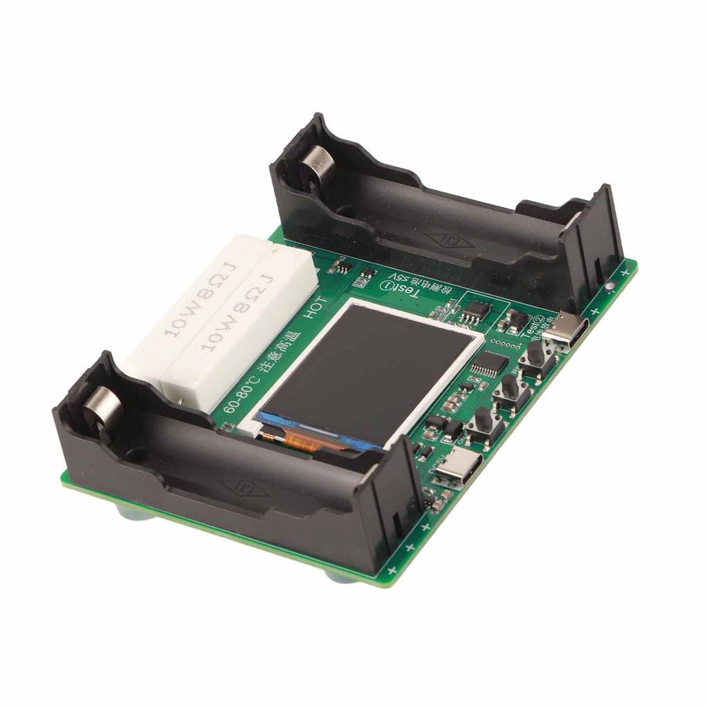 Battery Internal Resistance Tester 1.77in LCD Display Modes Adjustable 18650 Lithium Battery Capacity Tester DC5V