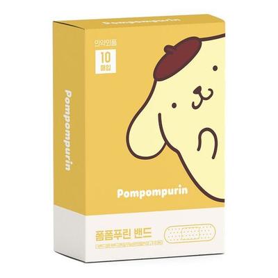 Personagens Sanrio Pompompurin Bandas (10 folhas)