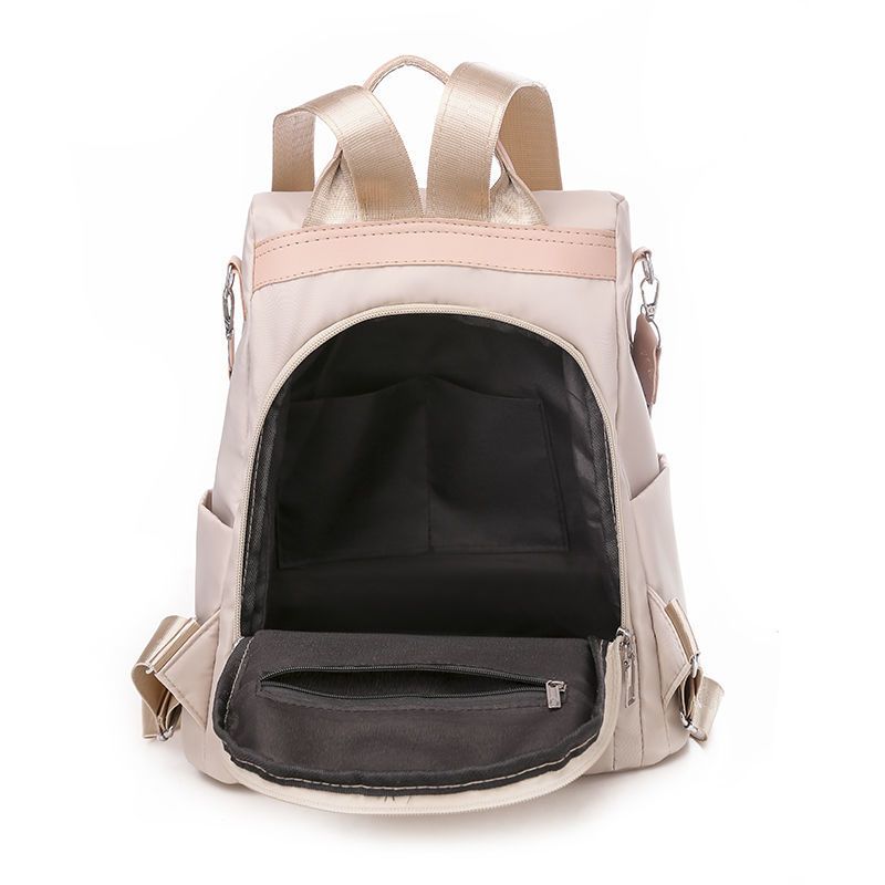 Oxford Cloth Backpack Women's National Style Embroidered Backpack Fashion Versatile Bag Nylon Anti-theft Travel Bag