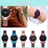 Montre-ceinture de mode pour femme Qualité Supérieure Ciel Étoilé Bracelet Magnétique Acier Inoxydable