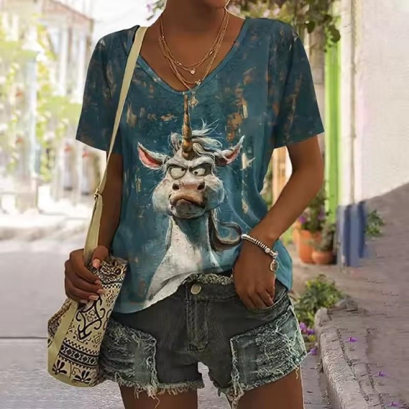 

Женская футболка с круглым вырезом, модная, с принтом в виде морской волны и кокосовой пальмы, летняя, для отдыха, свободная футболка, простая женская футболка 6XL